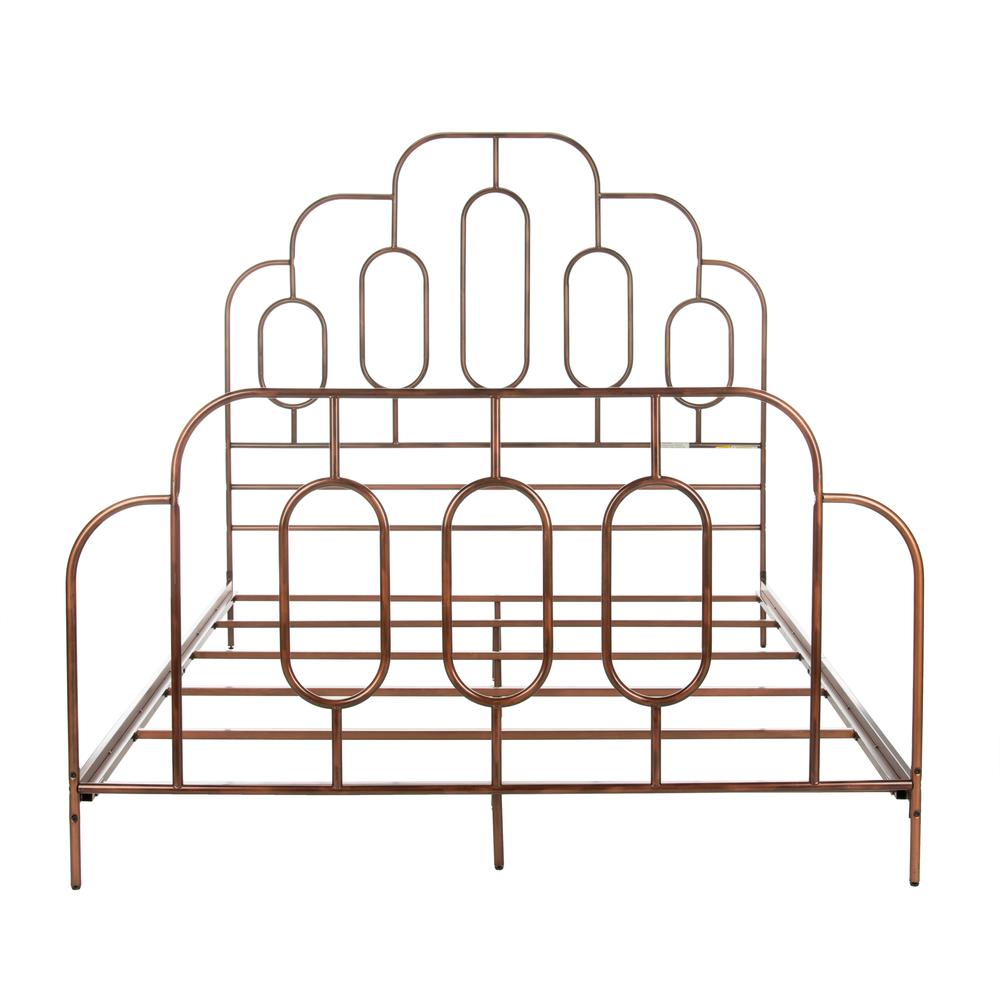 Paloma Metal Retro Bed, Queen, Antique Bronze