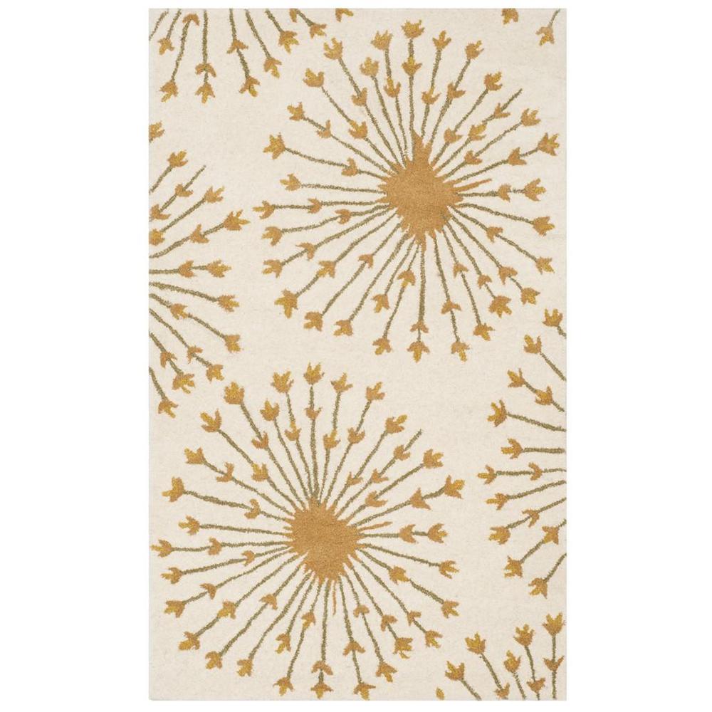 BELLA, BEIGE / GOLD, 3' X 5', Area Rug