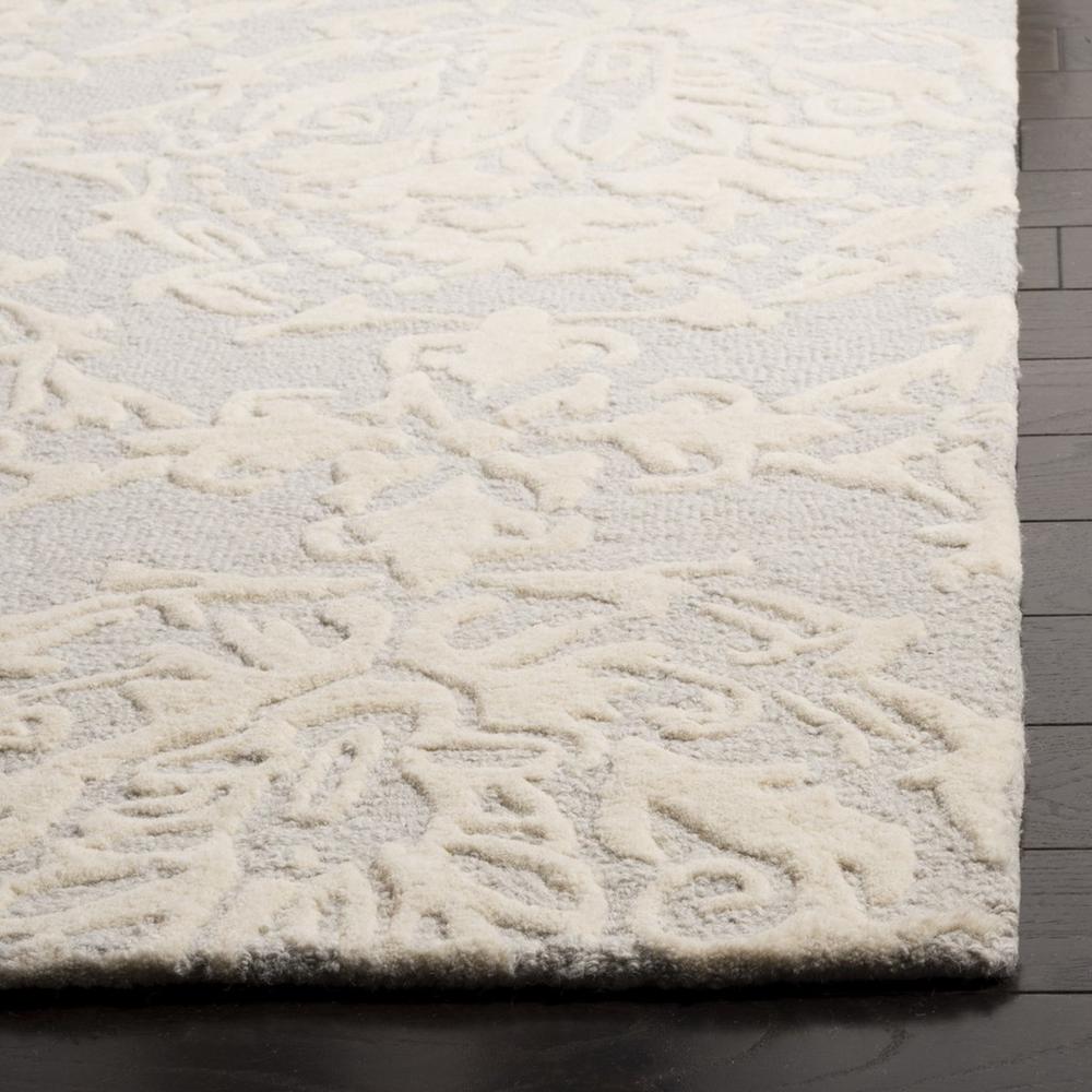 BLOSSOM, LIGHT GREY / IVORY, 4' X 6', Area Rug, BLM107A-4