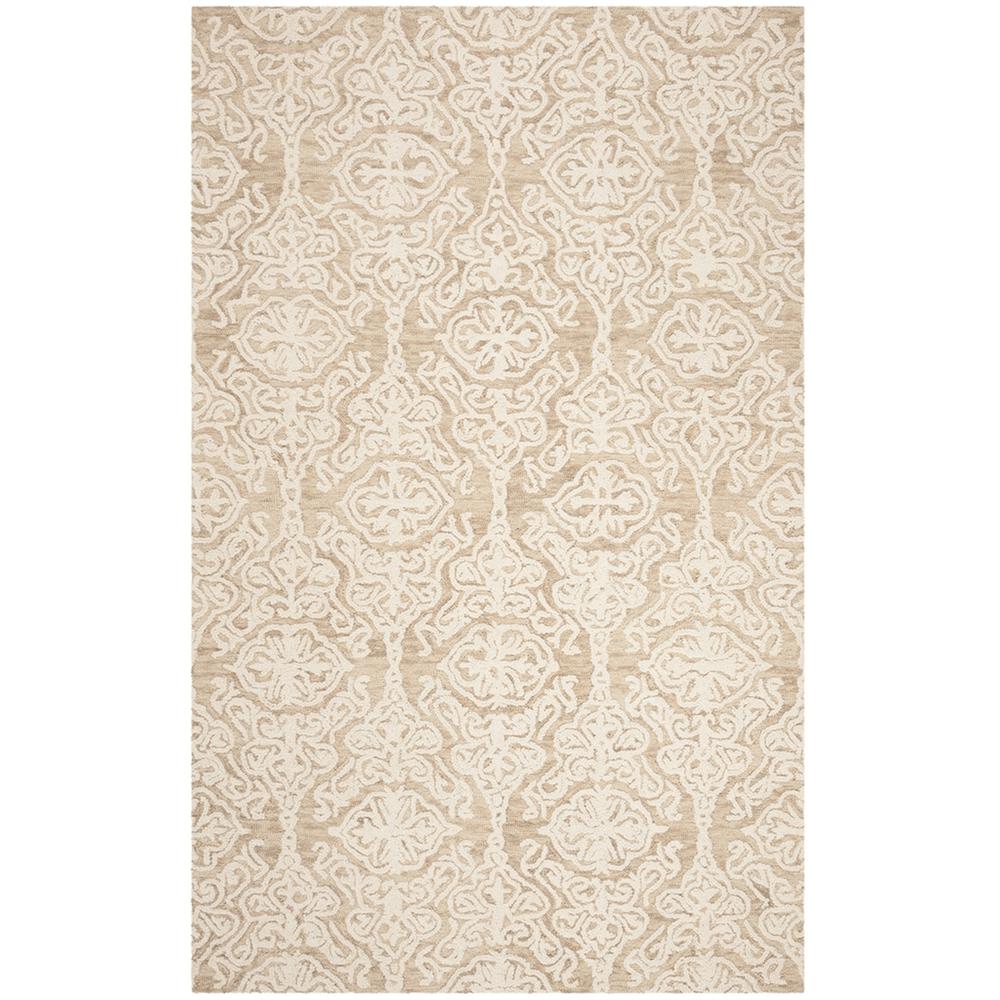BLOSSOM, BEIGE / IVORY, 5' X 8', Area Rug, BLM112B-5