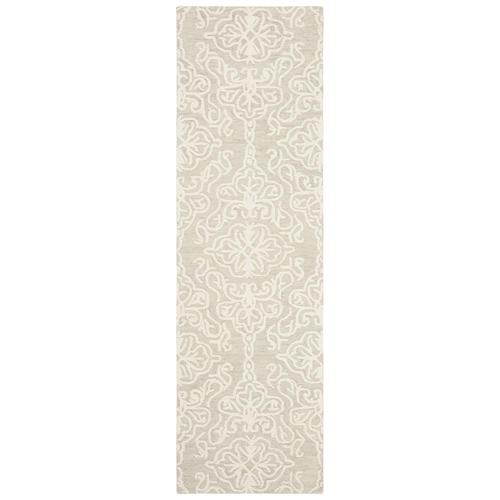 BLOSSOM, SILVER / IVORY, 2'-3" X 8', Area Rug, BLM112G-28