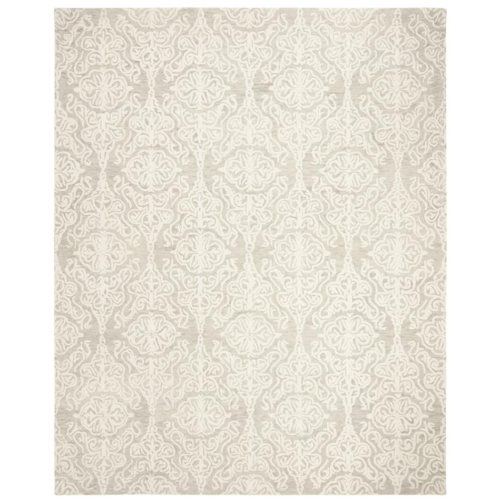 BLOSSOM, SILVER / IVORY, 8' X 10', Area Rug, BLM112G-8