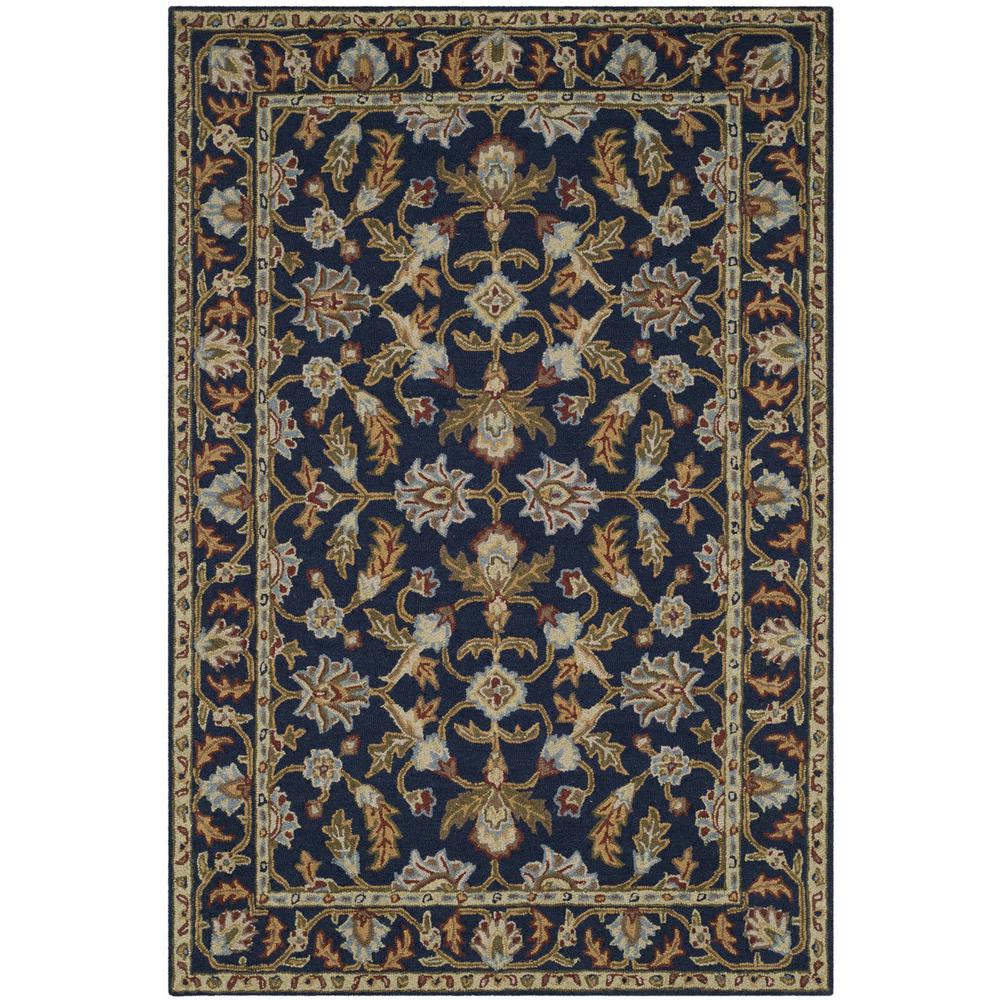 BLOSSOM, NAVY, 4' X 6', Area Rug