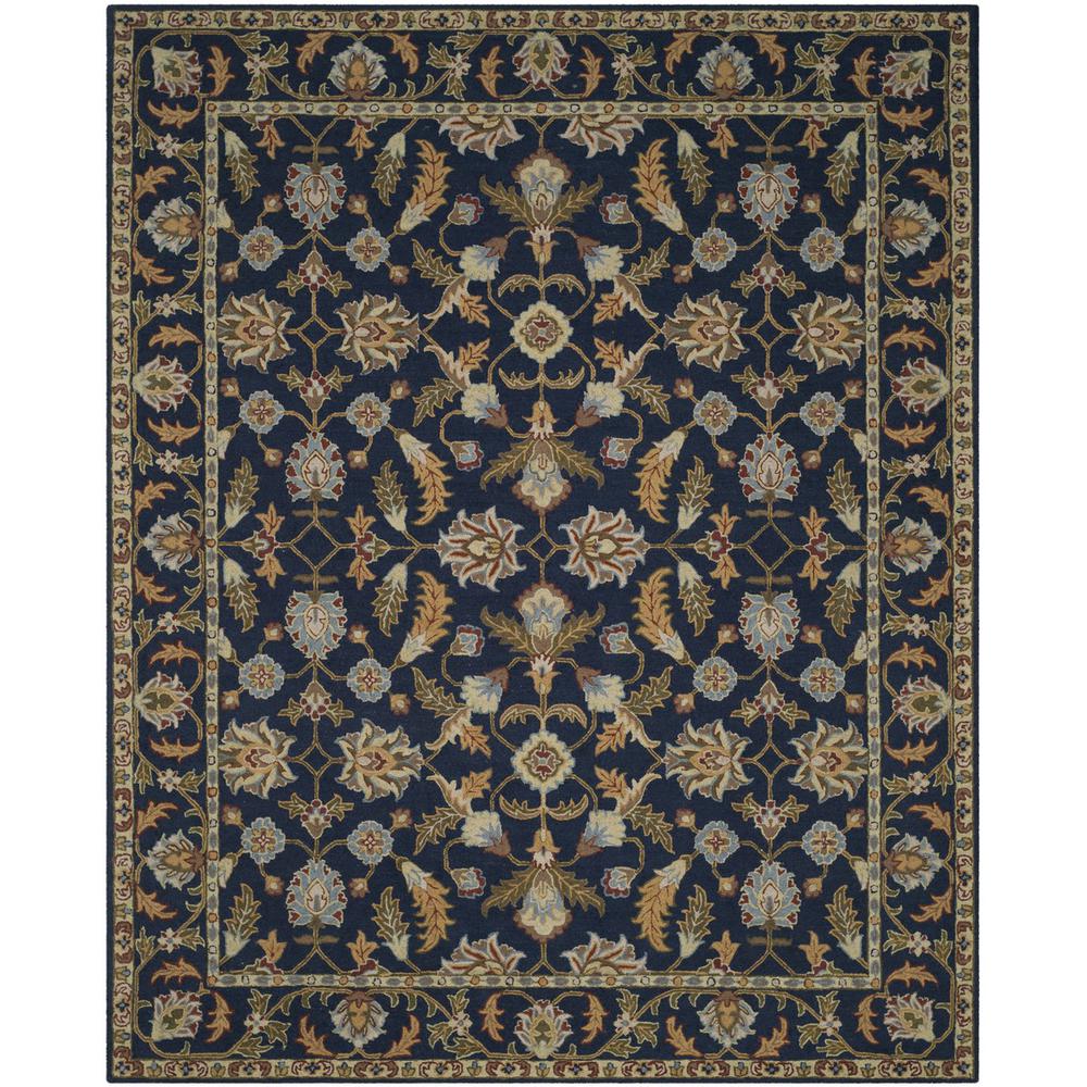 BLOSSOM, NAVY, 8' X 10', Area Rug