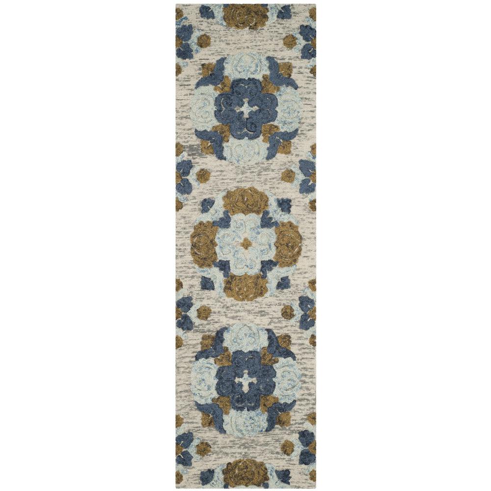 BLOSSOM, BEIGE / MULTI, 2'-3" X 8', Area Rug