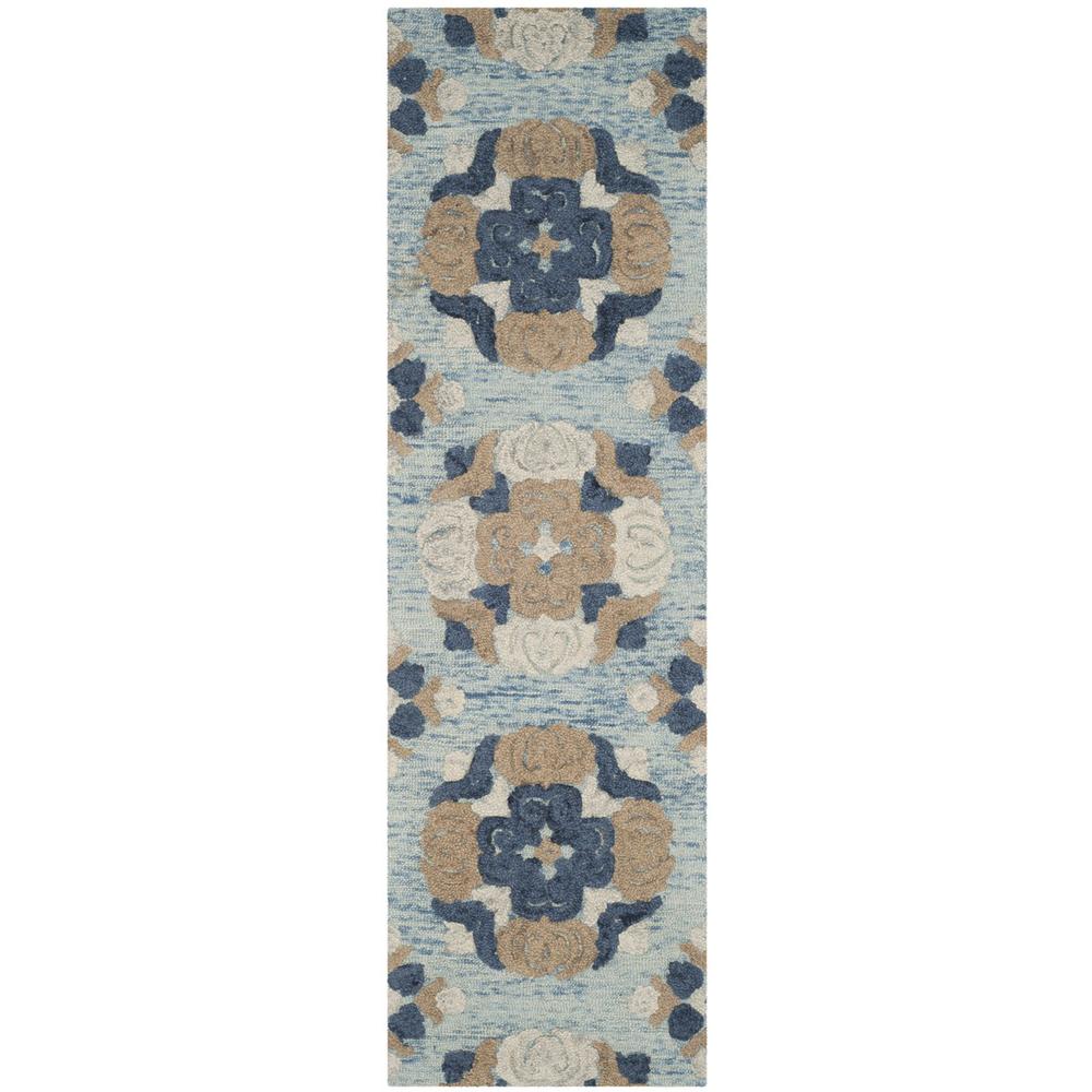 BLOSSOM, BLUE / MULTI, 2'-3" X 8', Area Rug, BLM403B-28