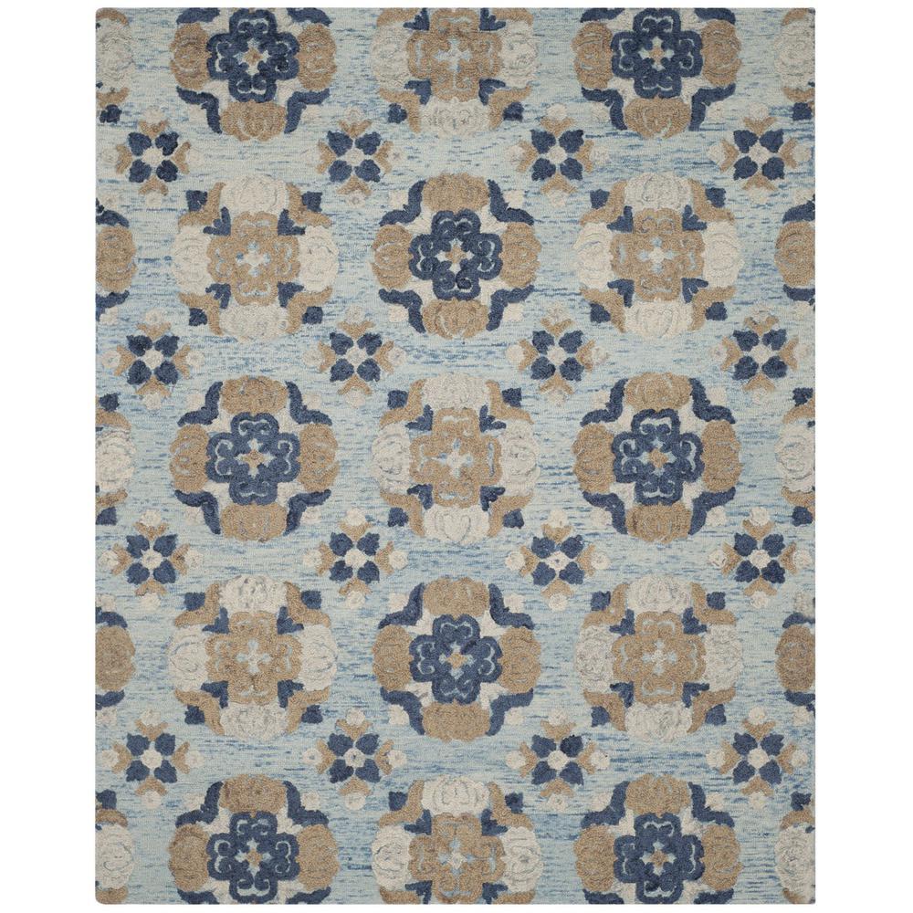BLOSSOM, BLUE / MULTI, 8' X 10', Area Rug, BLM403B-8