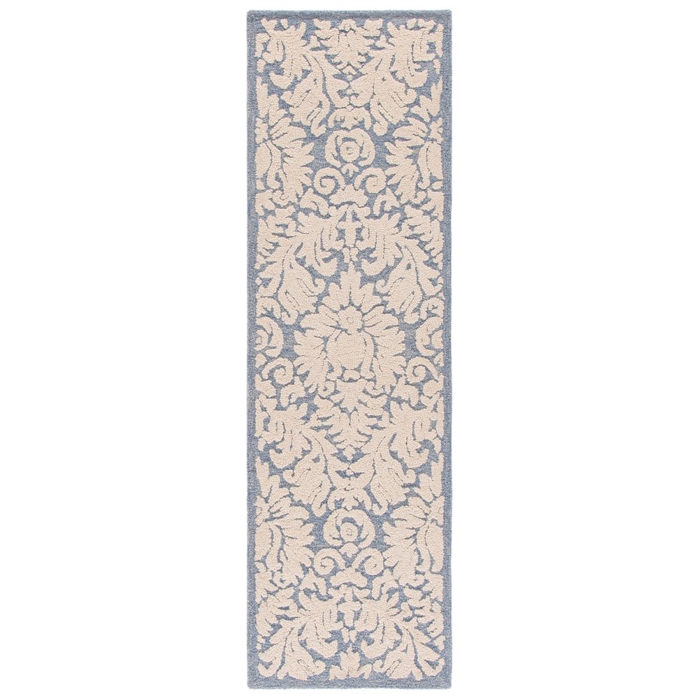 Blossom 413 - Blue / Ivory - 2'-3" x 8'-0"