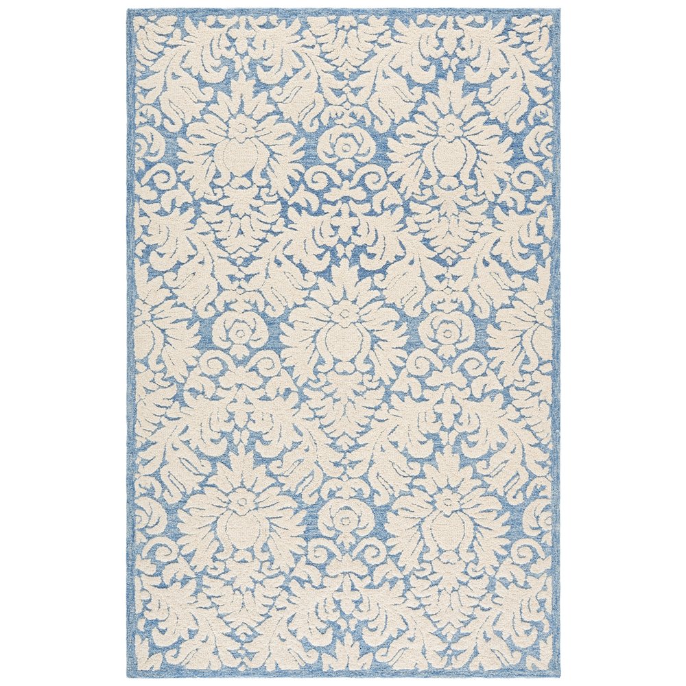 Blossom 413 - Blue / Ivory - 5'-0" x 8'-0"