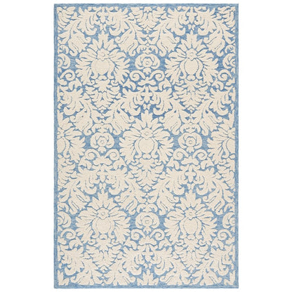 Blossom 413 - Blue / Ivory - 5'-0" x 8'-0"