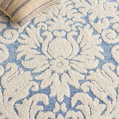 Blossom 413 - Blue / Ivory - 5'-0" x 8'-0"