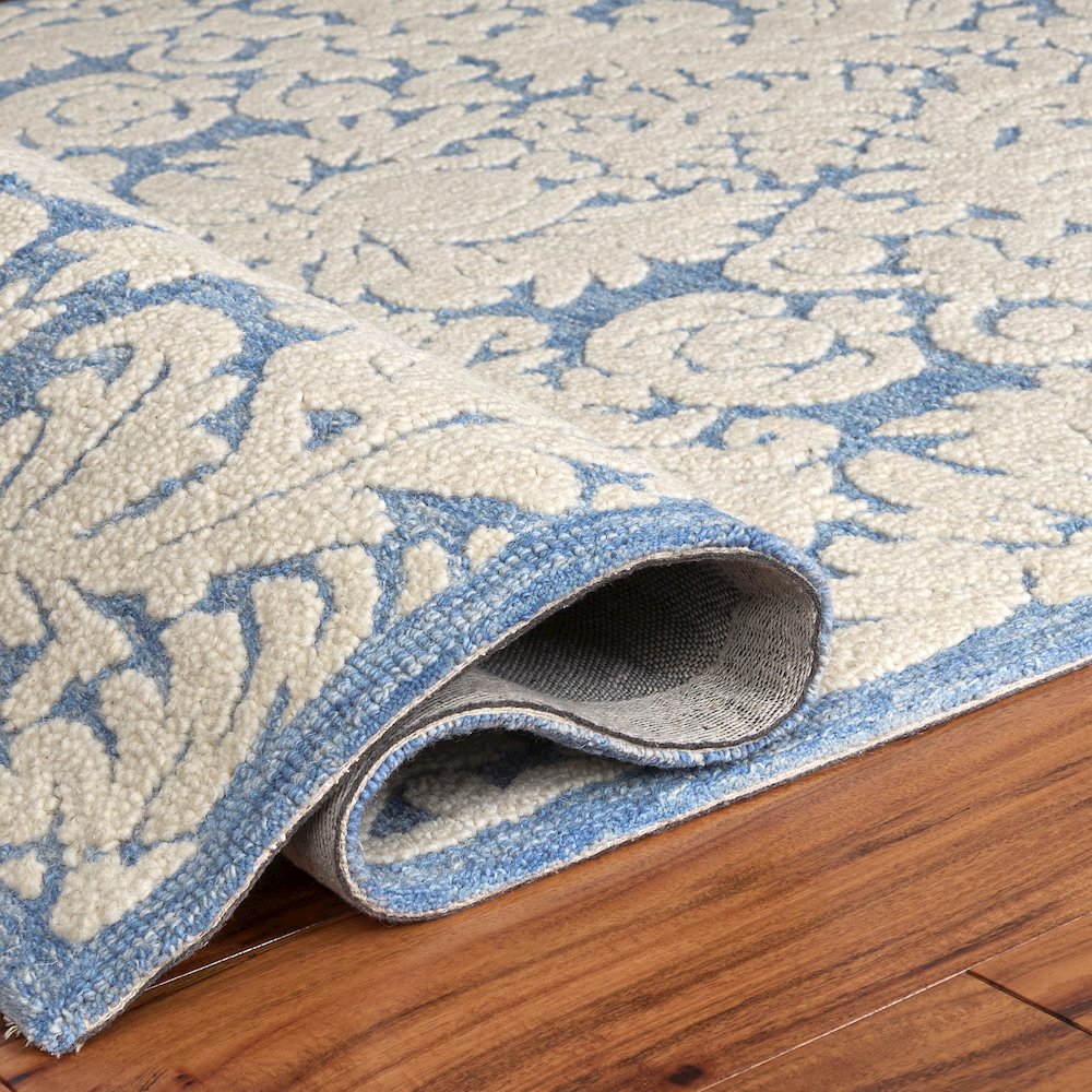 Blossom 413 - Blue / Ivory - 5'-0" x 8'-0"