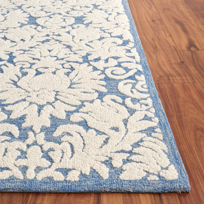 Blossom 413 - Blue / Ivory - 8'-0" x 10'-0"
