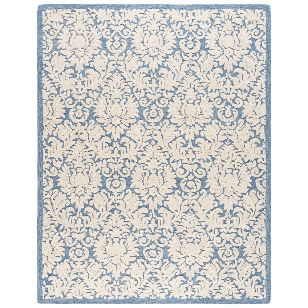 Blossom 413 - Blue / Ivory - 8'-0" x 10'-0"
