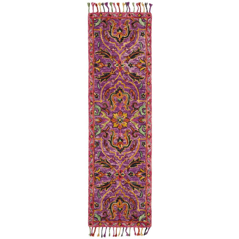 BLOSSOM, PURPLE / MULTI, 2'-3" X 8', Area Rug