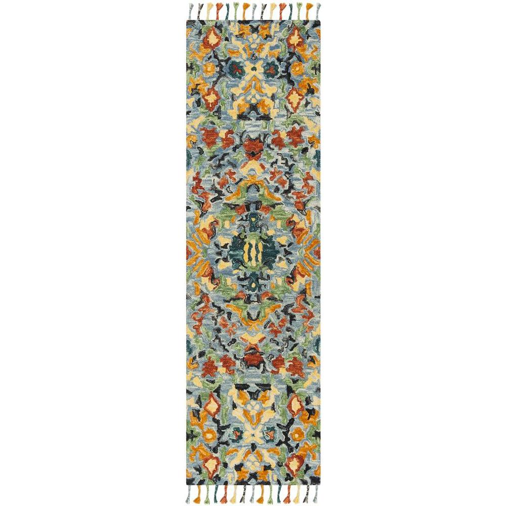 BLOSSOM, BLUE / MULTI, 2'-3" X 8', Area Rug, BLM452A-28
