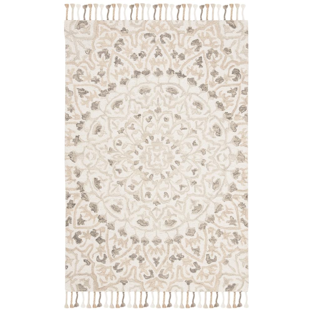 BLOSSOM, IVORY / TAUPE, 3' X 5', Area Rug