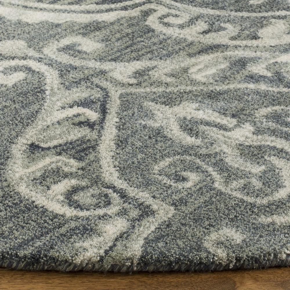 BLOSSOM, BLUE / SAGE, 6' X 6' Round, Area Rug
