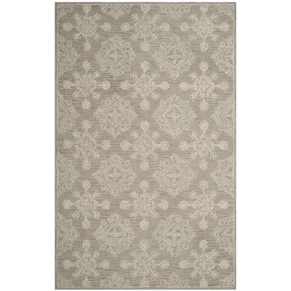 BLOSSOM, LIGHT BEIGE, 4' X 6', Area Rug