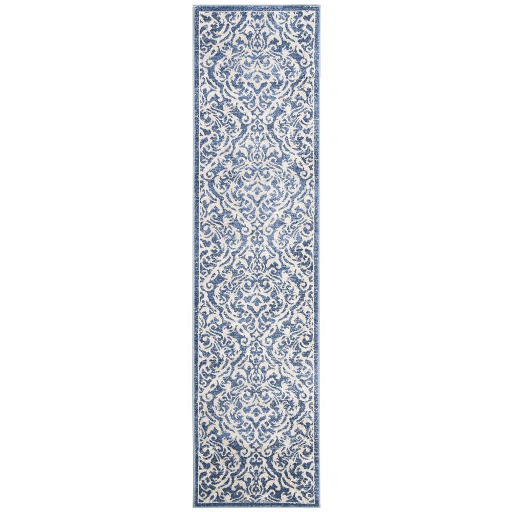 BRENTWOOD, NAVY / CREME, 2' X 8', Area Rug, BNT810N-28