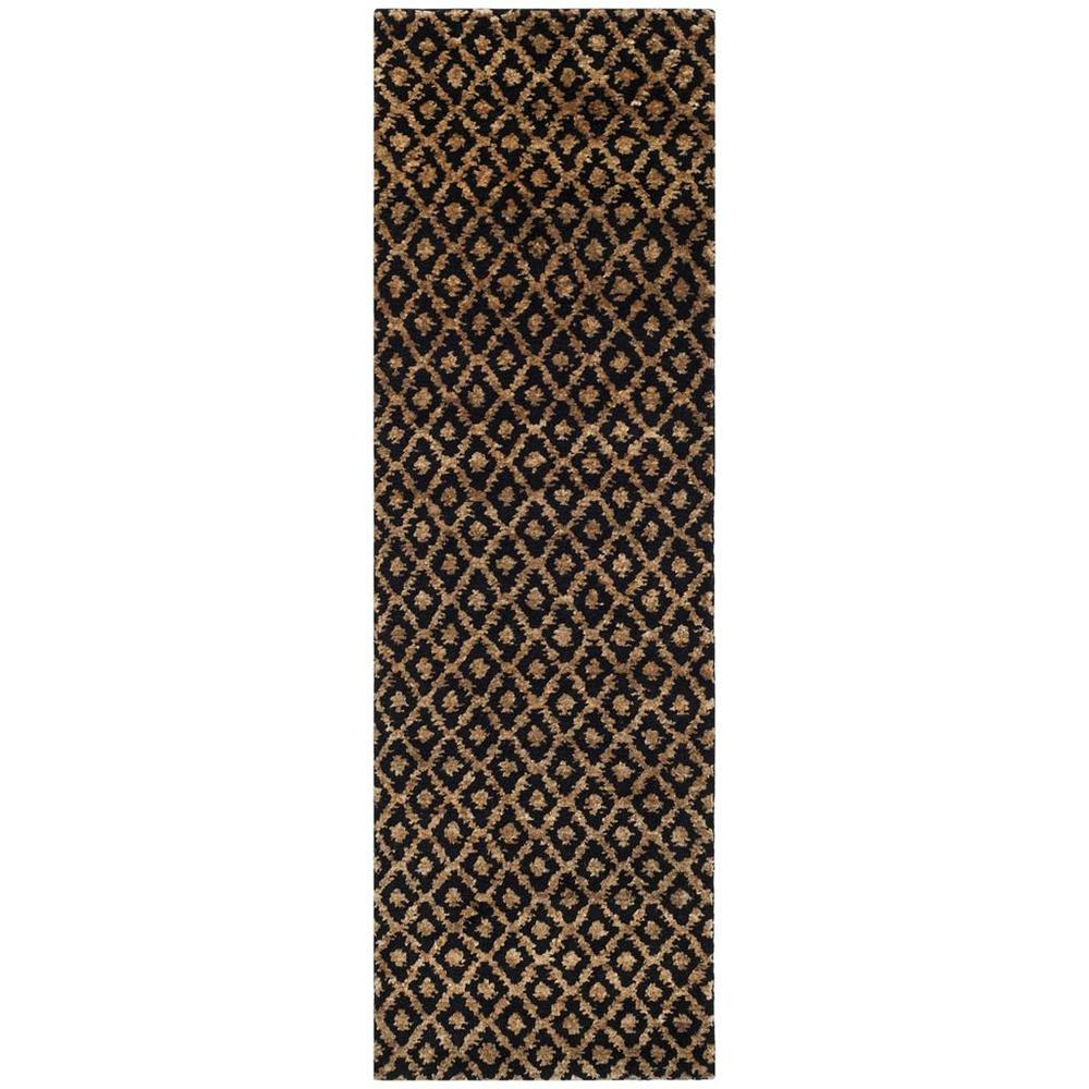 BOHEMIAN, BLACK / GOLD, 2'-6" X 8', Area Rug