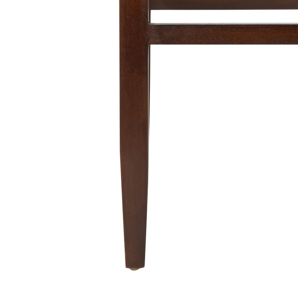 Paxton Woven Leather Barstool, Cognac