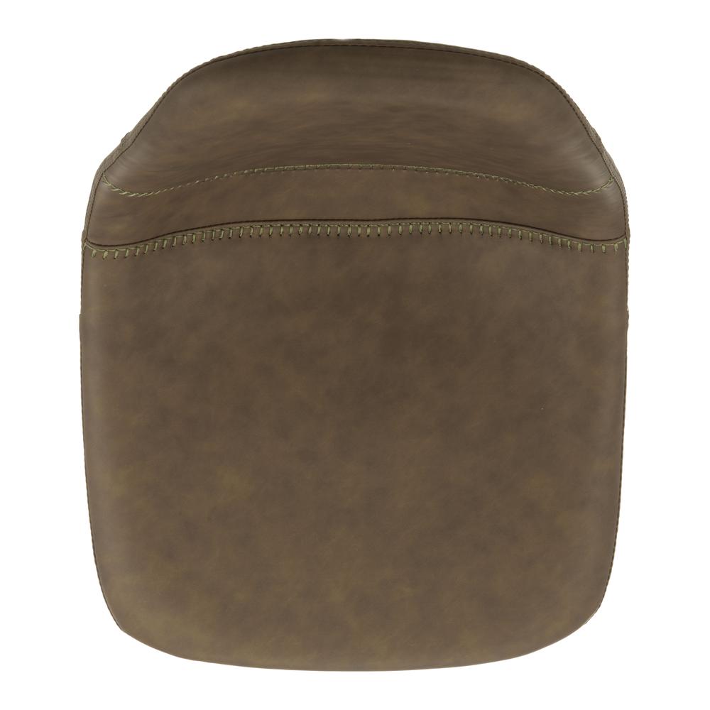 Sky Adjustable Swivel Barstool, Olive