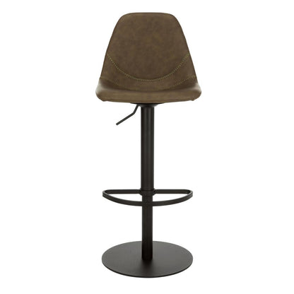 Sky Adjustable Swivel Barstool, Olive