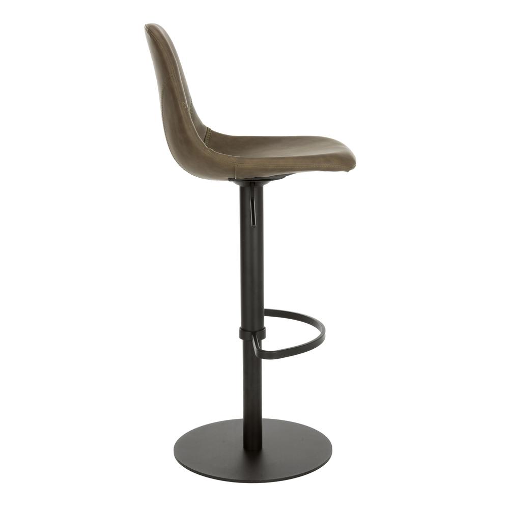 Sky Adjustable Swivel Barstool, Olive