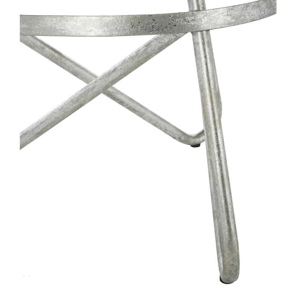Galexia Bar Stool, Silver Leaf