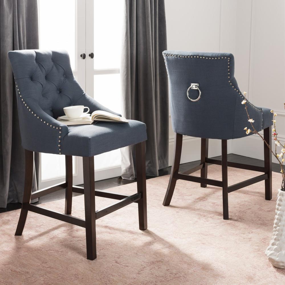 ELENI TUFTED WING BACK COUNTER STOOL, BST6305C-SET2