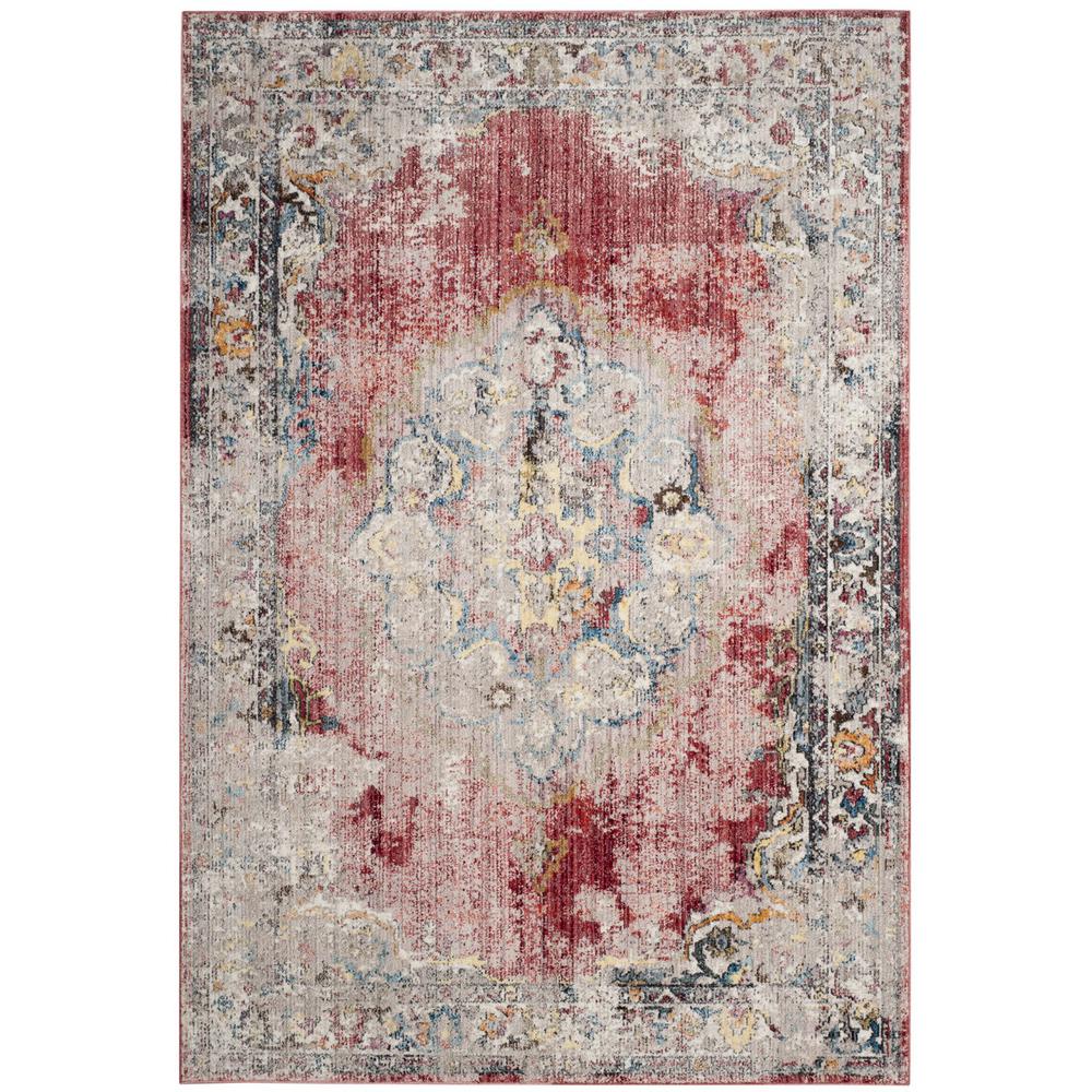 BRISTOL, ROSE / LIGHT GREY, 5'-1" X 7'-6", Area Rug, BTL343R-5
