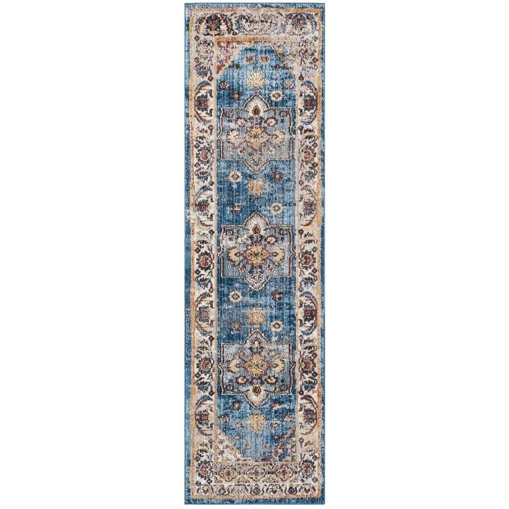 BRISTOL, BLUE / IVORY, 2'-3" X 8', Area Rug, BTL349C-28