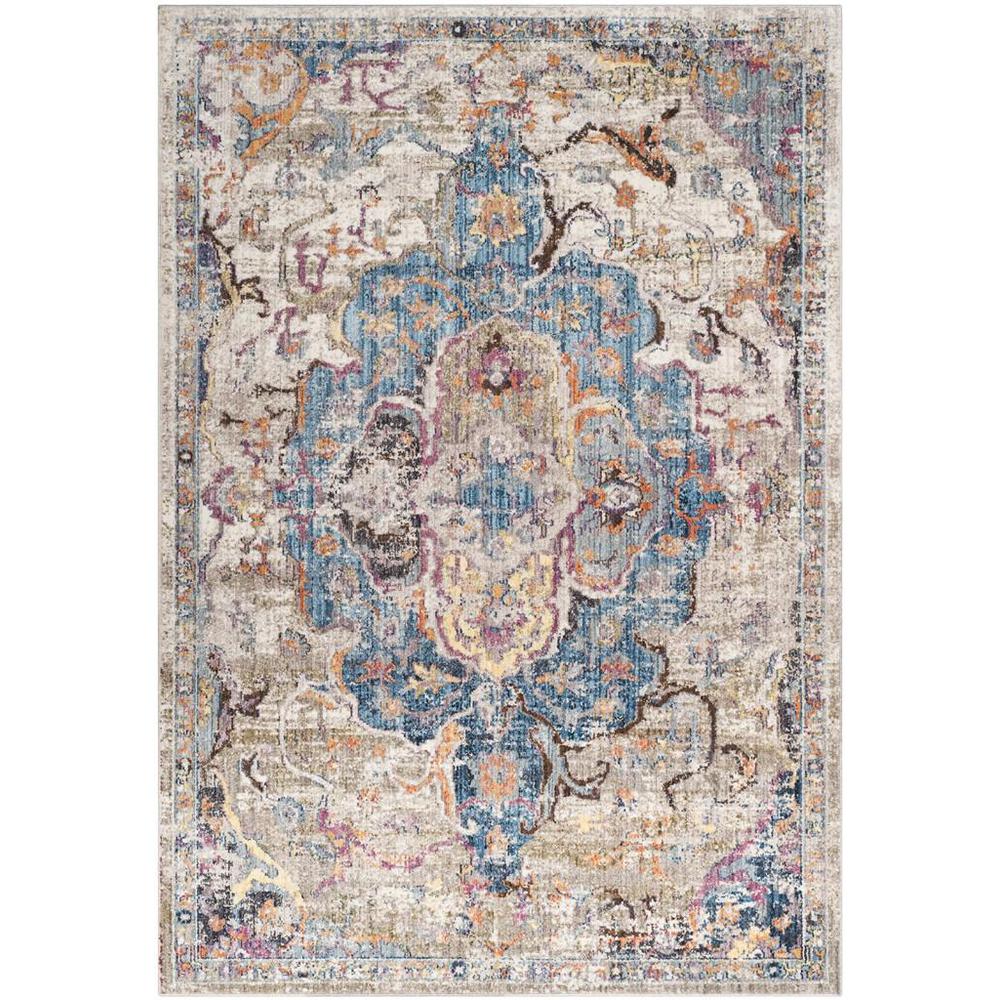 BRISTOL, BLUE / LIGHT GREY, 4' X 6', Area Rug, BTL350D-4