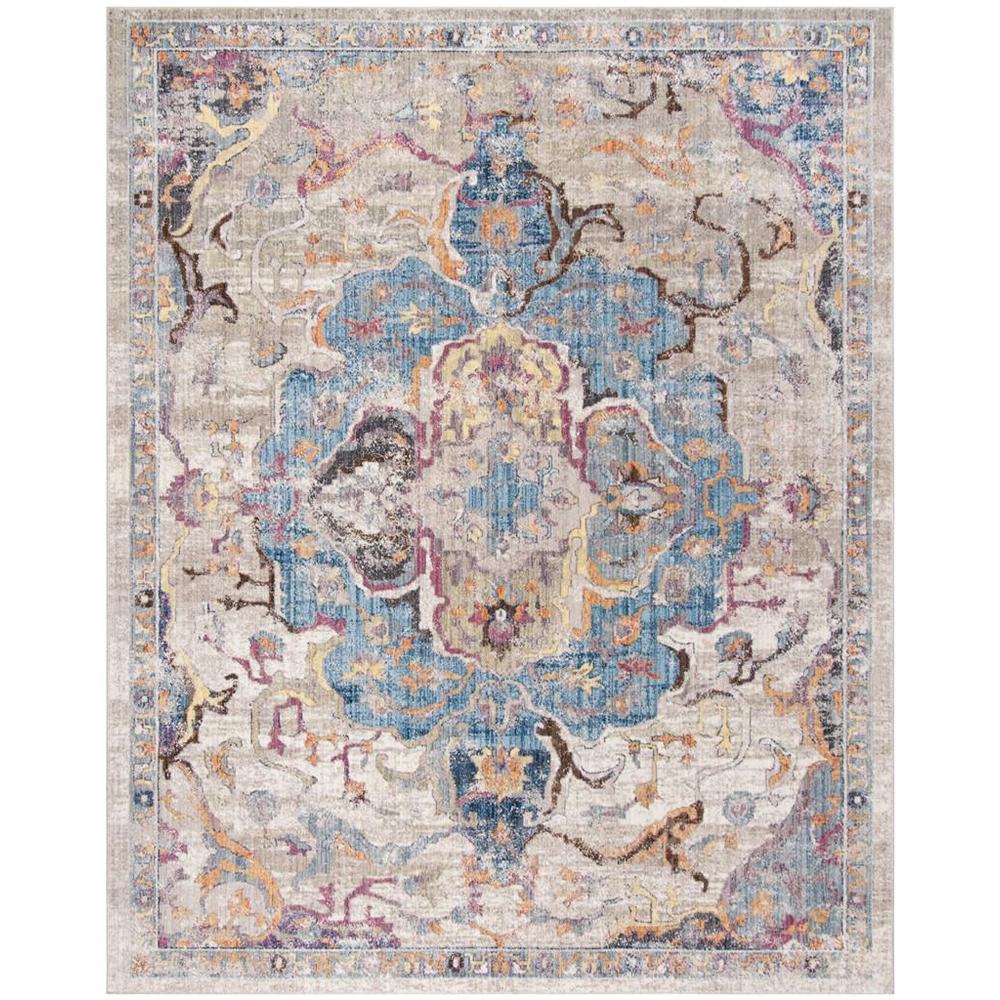 BRISTOL, BLUE / LIGHT GREY, 8' X 10', Area Rug, BTL350D-8