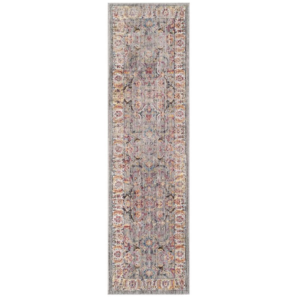 BRISTOL, GREY / LIGHT GREY, 2'-3" X 12', Area Rug
