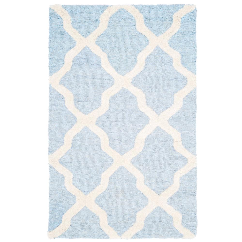 CAMBRIDGE, LIGHT BLUE / IVORY, 2'-6" X 4', Area Rug, CAM121A-24