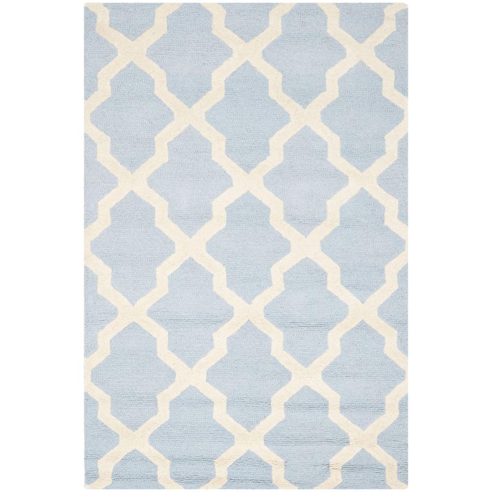 CAMBRIDGE, LIGHT BLUE / IVORY, 3' X 5', Area Rug, CAM121A-3