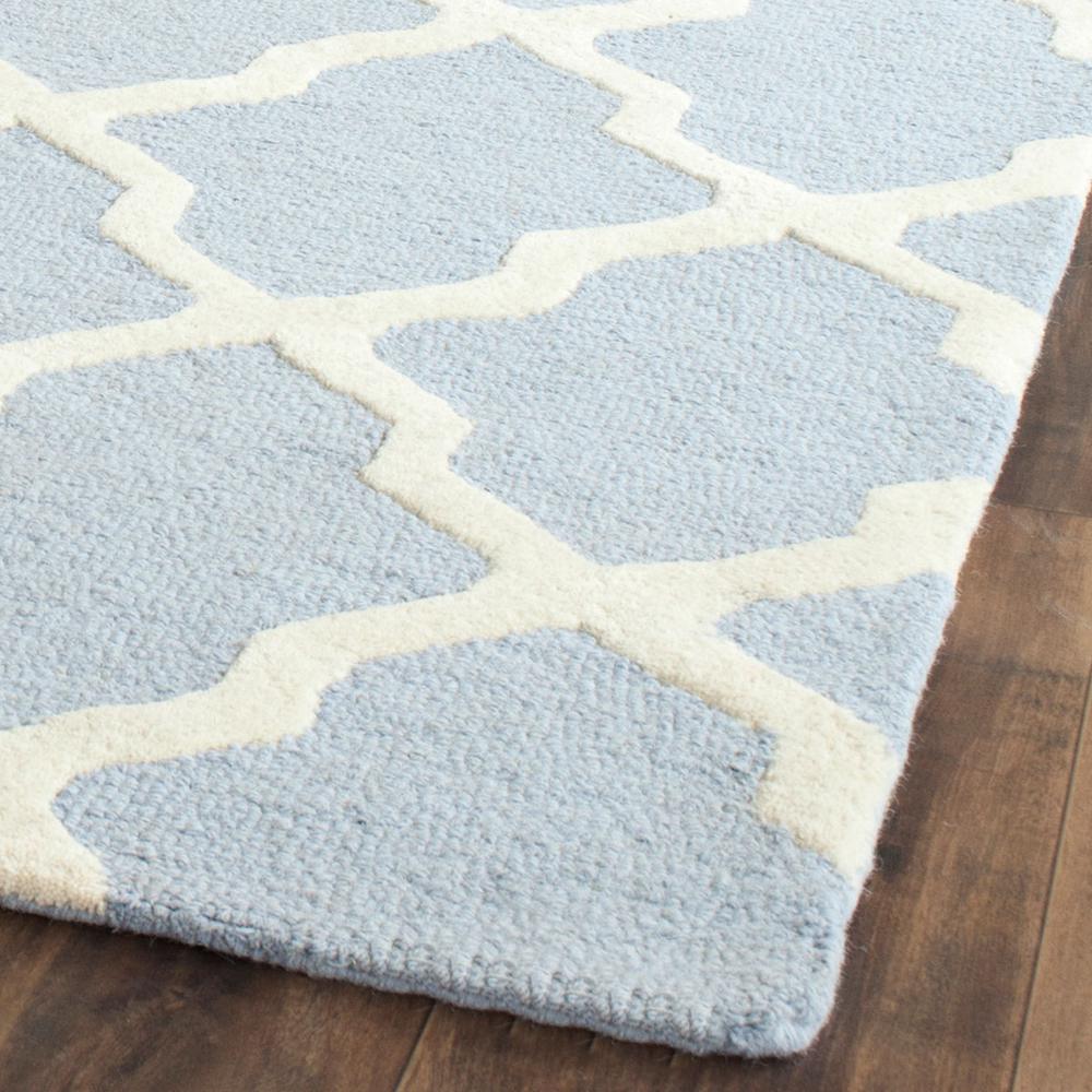 CAMBRIDGE, LIGHT BLUE / IVORY, 7'-6" X 9'-6", Area Rug, CAM121A-810