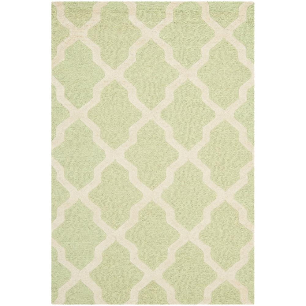 CAMBRIDGE, LIGHT GREEN / IVORY, 3' X 5', Area Rug, CAM121B-3