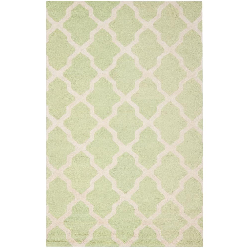 CAMBRIDGE, LIGHT GREEN / IVORY, 5' X 8', Area Rug, CAM121B-5