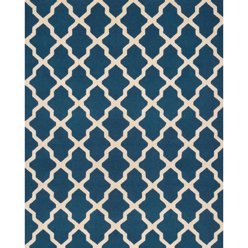 CAMBRIDGE, NAVY BLUE / IVORY, 8' X 10', Area Rug, CAM121G-8