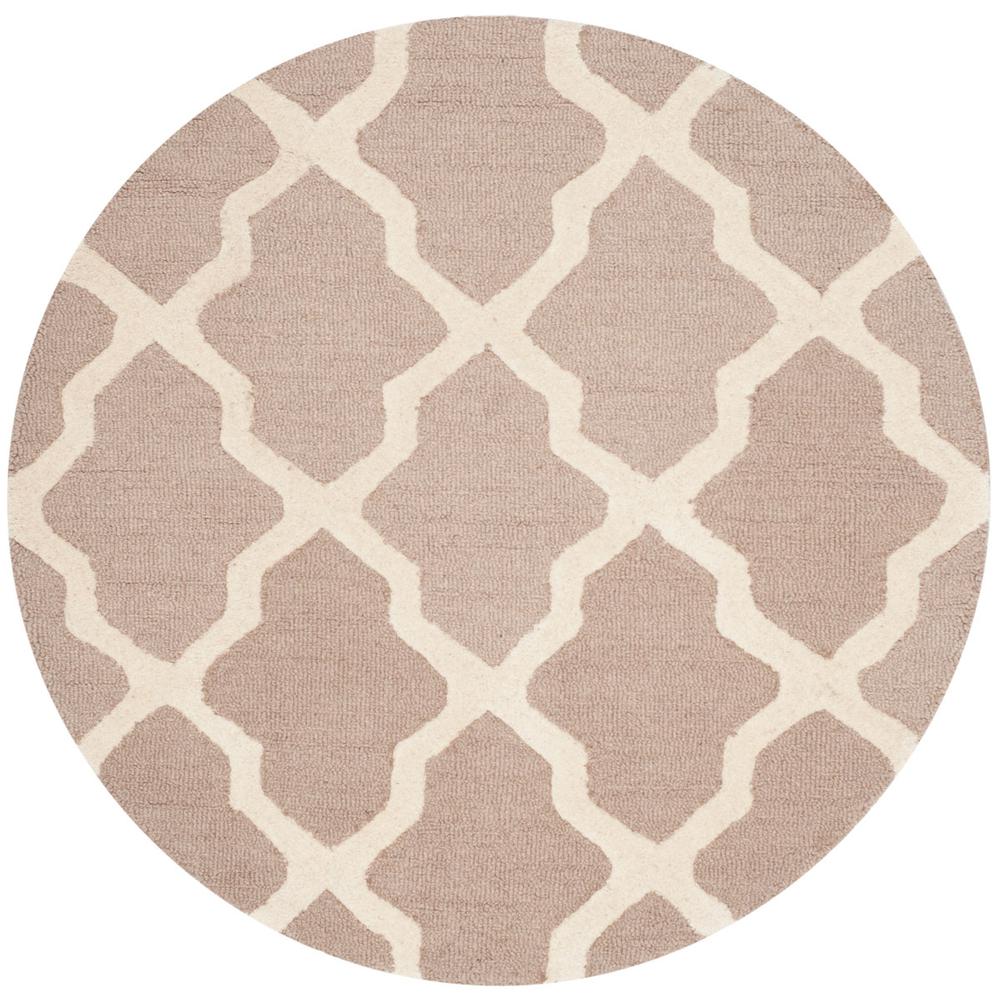 CAMBRIDGE, BEIGE / IVORY, 4' X 4' Round, Area Rug, CAM121J-4R