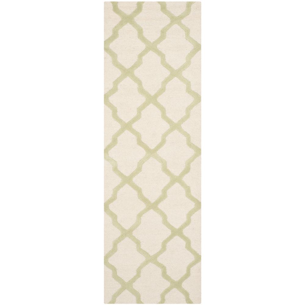 CAMBRIDGE, IVORY / LIGHT GREEN, 2'-6" X 8', Area Rug, CAM121N-28