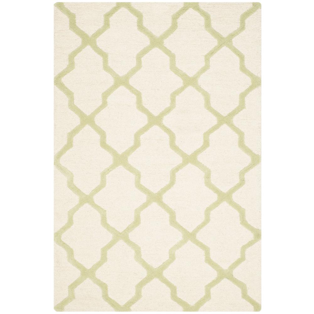 CAMBRIDGE, IVORY / LIGHT GREEN, 4' X 6', Area Rug, CAM121N-4