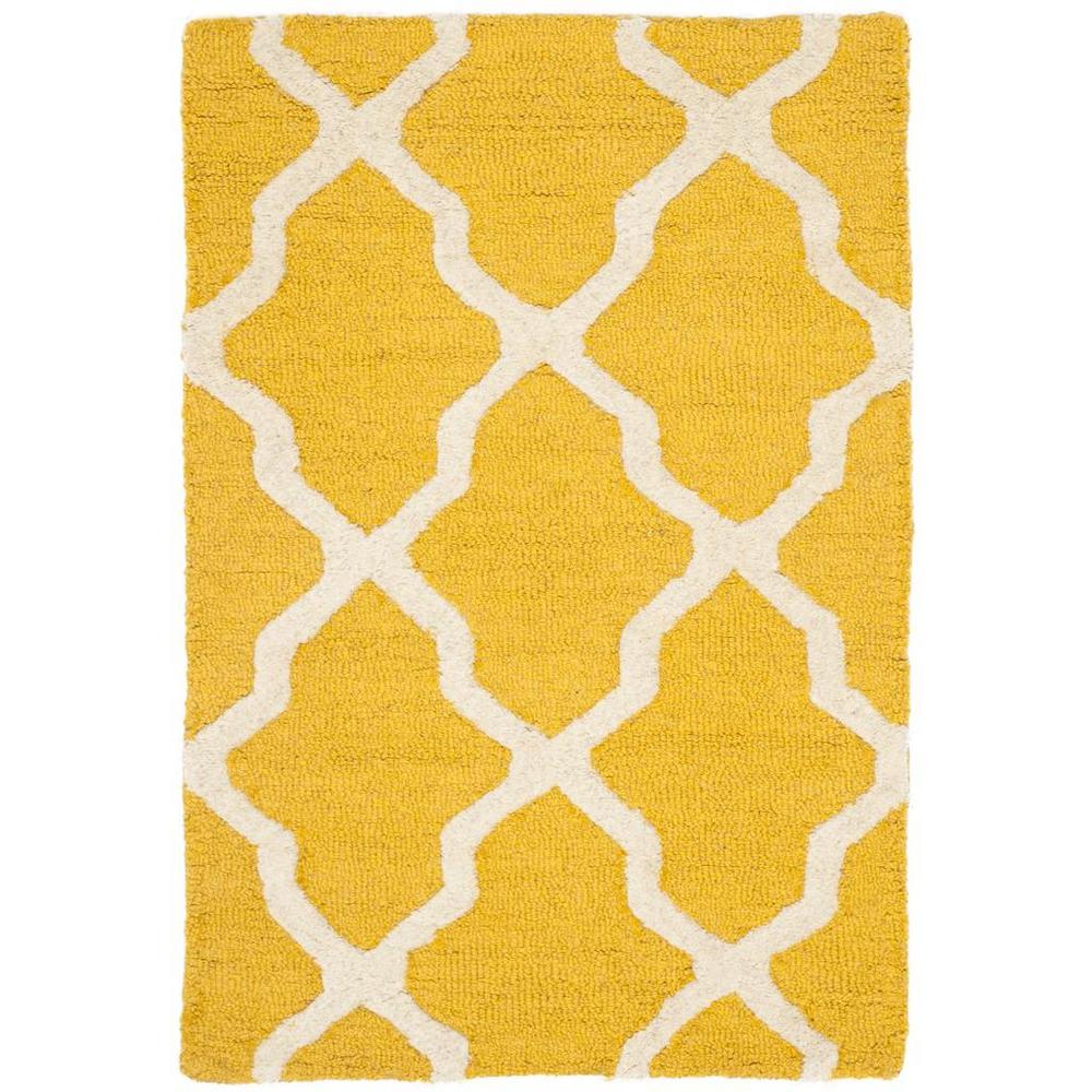 CAMBRIDGE, GOLD / IVORY, 2' X 3', Area Rug, CAM121Q-2