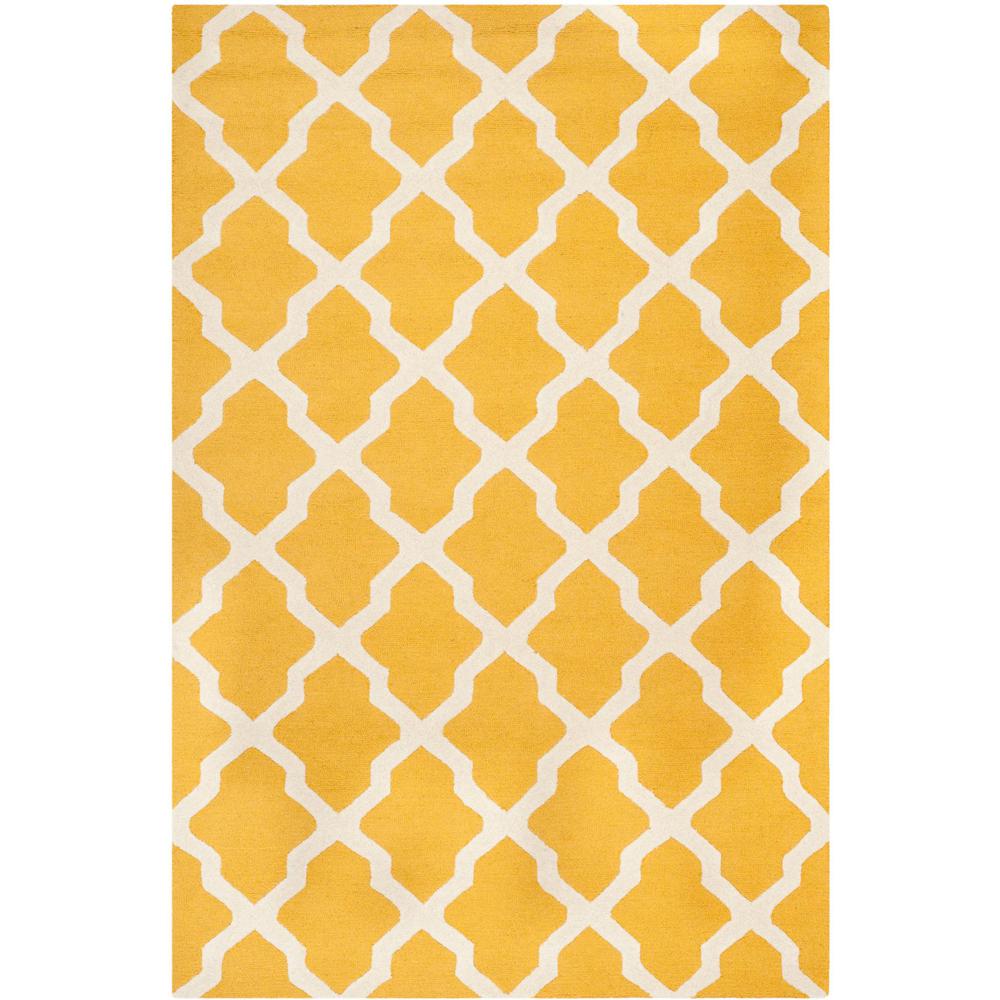 CAMBRIDGE, GOLD / IVORY, 5' X 8', Area Rug, CAM121Q-5