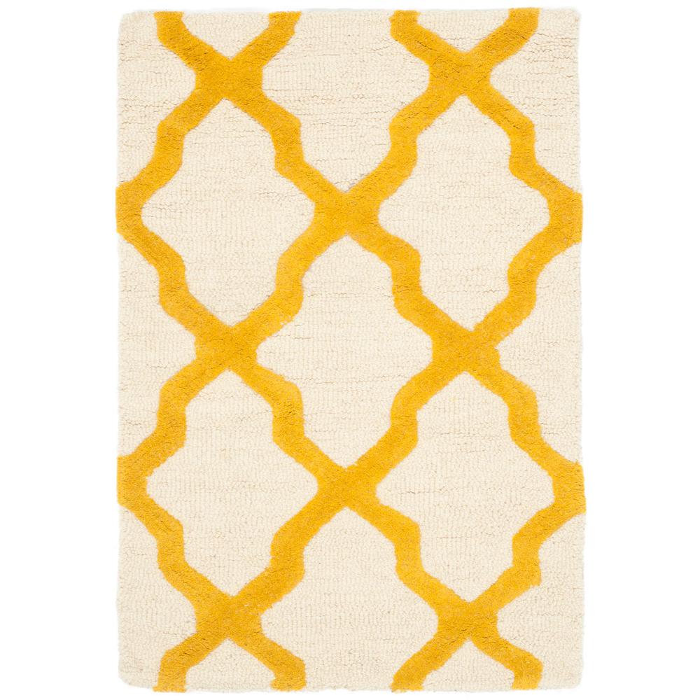 CAMBRIDGE, IVORY / GOLD, 2' X 3', Area Rug, CAM121U-2