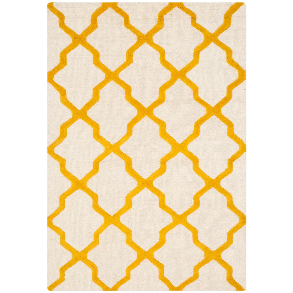 CAMBRIDGE, IVORY / GOLD, 4' X 6', Area Rug, CAM121U-4