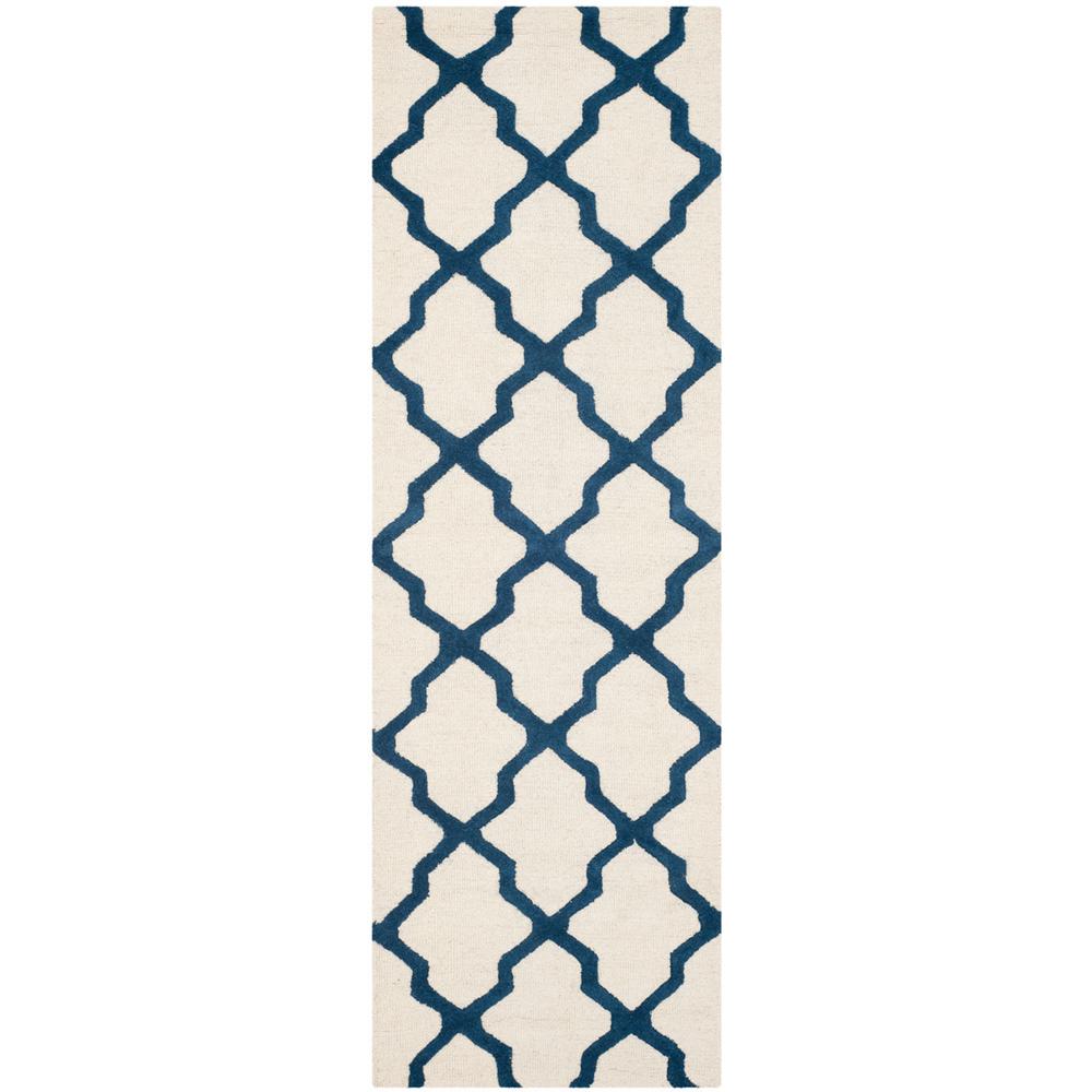 CAMBRIDGE, IVORY / NAVY, 2'-6" X 8', Area Rug, CAM121Z-28